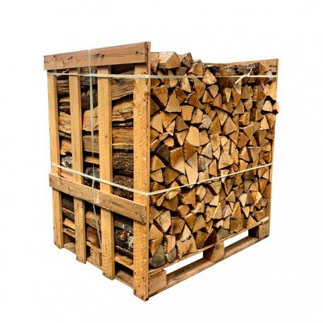 Demi palette de bois de chauffage – Mélange de bois durs – 1,5 Stères – 25 cm