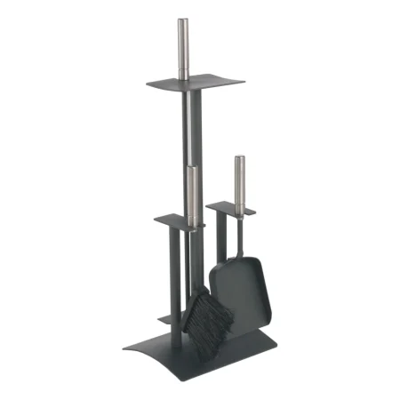 Outils de cheminée 4 pce anthracite